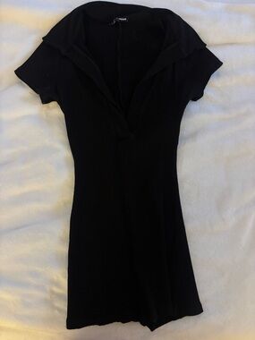 Fason Nova Black Ribbed romper